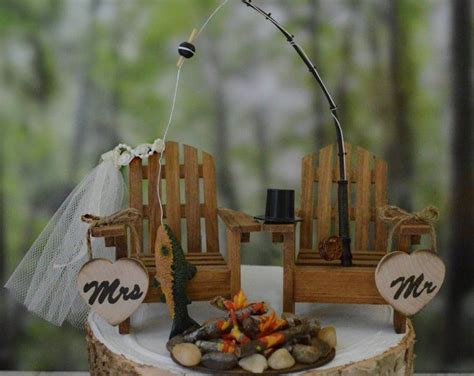 Fishing Pole Fishing Themed Wedding Cake Topper Camping Etsy Artofit