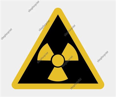 Nuclear Radiation Symbol Vector Set (6 Several Pictures)