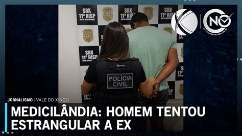 Homem é preso após tentar estrangular a ex companheira em Medicilândia