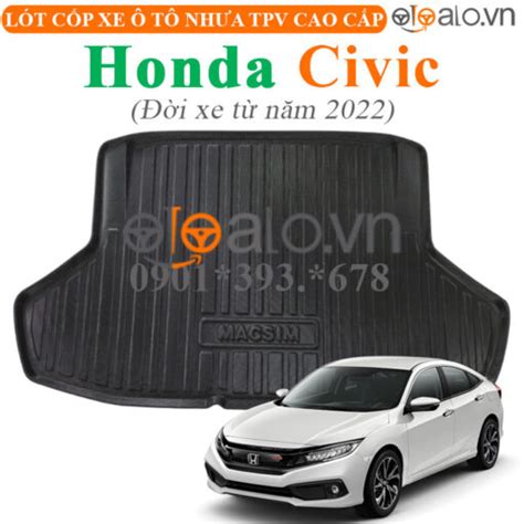 Thảm lót cốp Honda Civic đời xe năm 2022 OTOALO