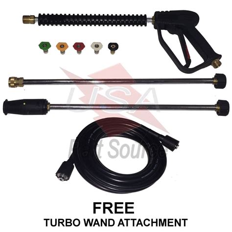 Power Pressure Washer Spray Gun Wand Lance Tips Water Pumps Up To