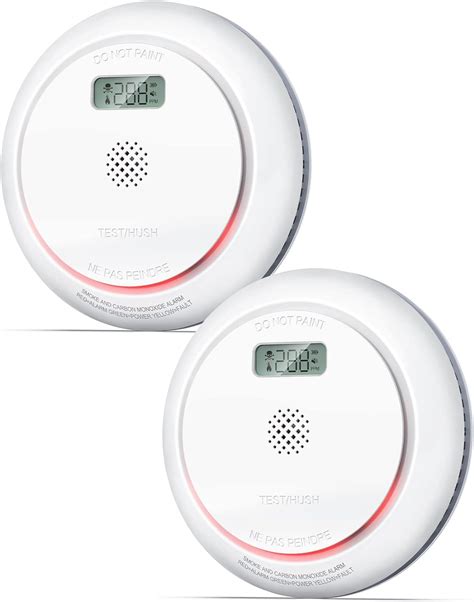 Ecoey Smoke Detector Carbon Monoxide Detector Combo 7 Year Battery