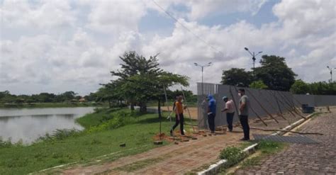 Parque Lagoas do Norte recebe gradeamento após vandalismos em Teresina