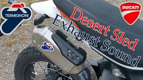 Ducati Scrambler Desert Sled Termignoni Exhaust Sound 2021 YouTube