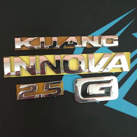 Jual Logo Emblem Tulisan Innova Reborn Set Type G ORIGINAL Shopee