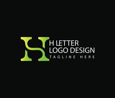 H typography logo design template 14581593 Vector Art at Vecteezy