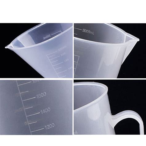 Clear Plastic Graduated Measuring Cup For Baking Beaker Liquid Measure