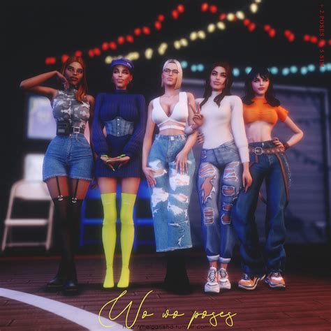 Helgatisha Helgatisha Ts4 Wo Wo Group Poses Pose Pack Download Patreon Free