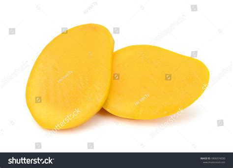 Sliced Mango Fruit Isolated On White Stock Photo 1806574030 Shutterstock