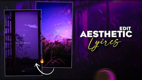 New Viral Aesthetic Lyrics Video Editing Alight Motion Alight Motion Video Editing Youtube