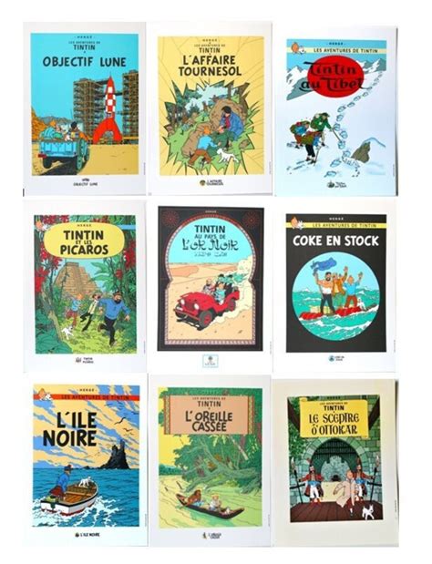 Tintin X Album Prints Lithograph X Cm Special Edition