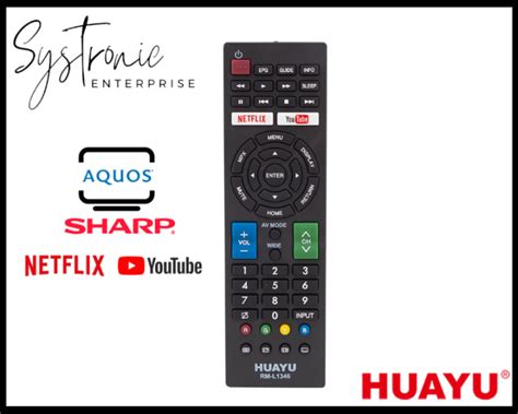 Huayu Universal Lcd Led Tv Remote Control For Sharp Rm L Lazada