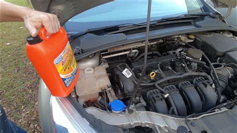 How To Refill Engine Coolant Antifreeze In A Ford Focus 2012 2018 Youtube