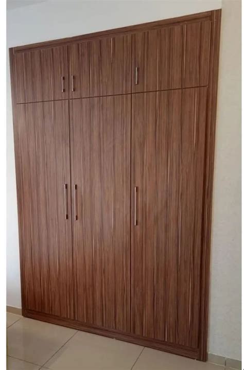 Door Brown Wooden Wardrobe With Locker At Rs Square Feet In