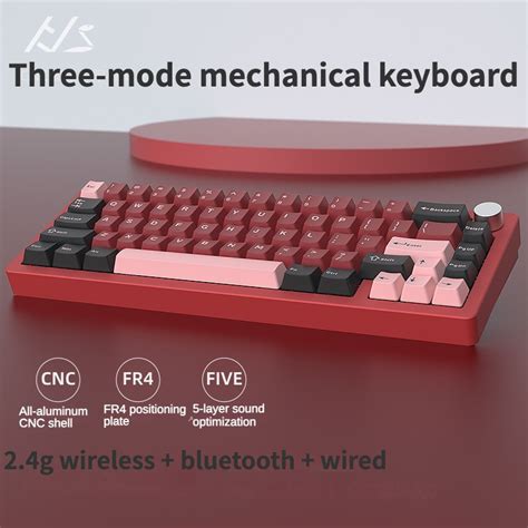 Lychee AL65 Kit De Teclado Mecánico De Tres Modos De Intercambio En