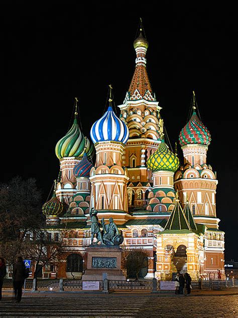 Impressive Cathedral Architecture in Moscow, the Saint Basil - Colorful ...