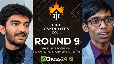 FIDE CANDIDATES 2024 DAY 9 GUKESH VS PRAGG VIDIT VS HIKARU YouTube