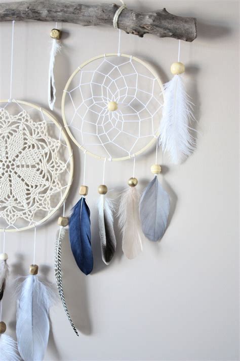 Dream Catcher Wall Hanging Feather Driftwood Wall Decor Etsy Canada