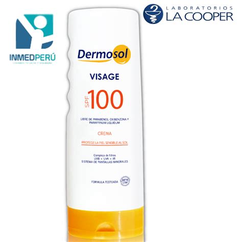 Bloqueador Dermosol Visage SPF 100 En 10 G 60 G 150 G Inmed