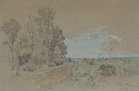 An Image Of A Landscape With Trees And People