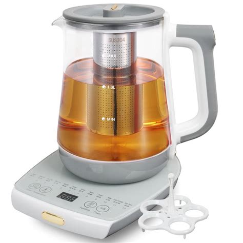 Cglightwsparkle Electric Health Pot Kettle With InfuserSmart Fruit Hot Tea Maker Temperature