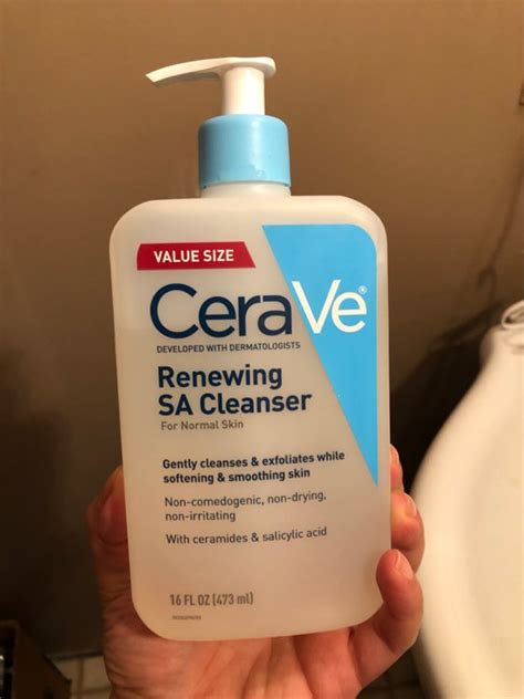 CeraVe Renewing SA Cleanser For Normal Skin 16 Fl Oz 473 Ml