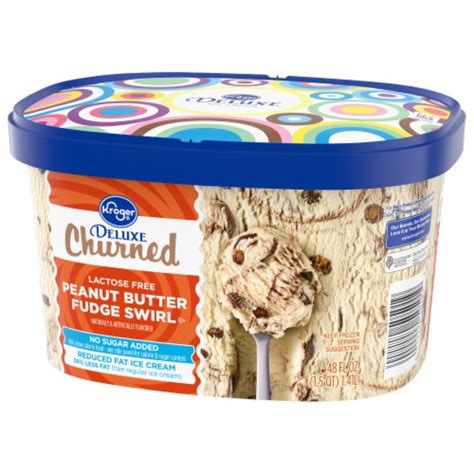 Kroger Deluxe Churned Lactose Free No Sugar Added Peanut Butter Fudge