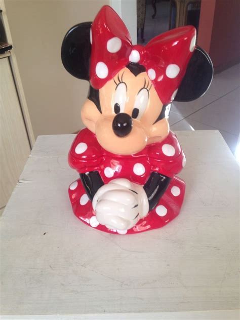 Disneys Minnie Mouse Ceramic Cookie Jar Disney Cookies Ceramic