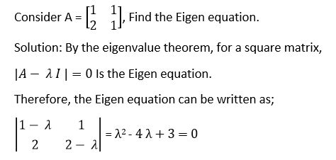 Eigenvalues And Eigenvectors Eigen Equation Of Square Matrix