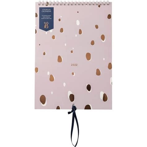 Busy B Calendrier Mural Pour Couple Janvier D Cembre Motif Lilas