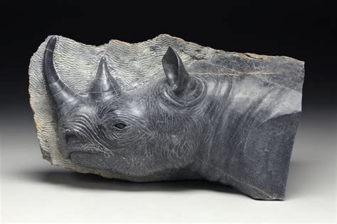 A rhino sculpture by Dale Weiler. Weiler Woods for Wildlife