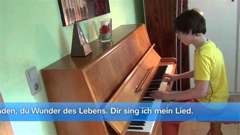 Marcel Plays Piano Klavier Ich Sing Dir Mein Lied Youtube