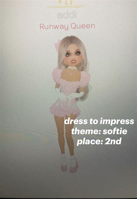 Dress To Impress Theme Softie Place 2nd In 2024 Dress To Impress