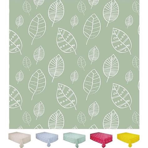 Home Direct Nappe Toile Cir E Pvc Rectangulaire X Cm Feuilles