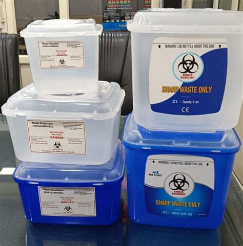 Ldpe Plain Biohazard Sharp Container For Disposing Medical Waste