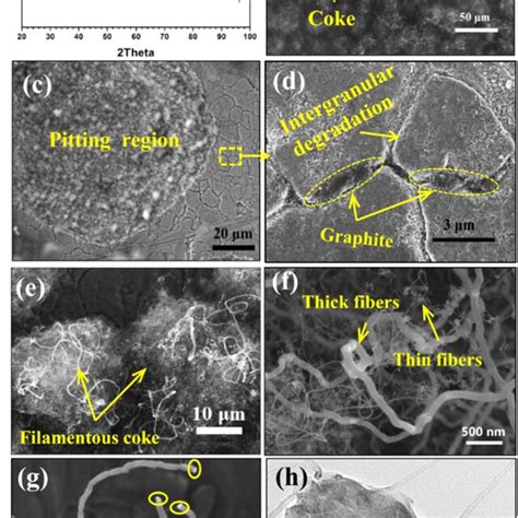 A Xrd Pattern B Surface Morphology Of The Uncoated Fecrni Alloy