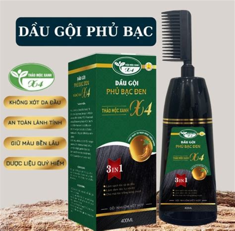 Dầu gội phủ bạc đen X4 (200ml)