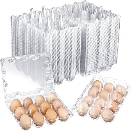 Amazon Plastic Egg Cartons Clear Egg Cartons Bulk Clear Blank Egg