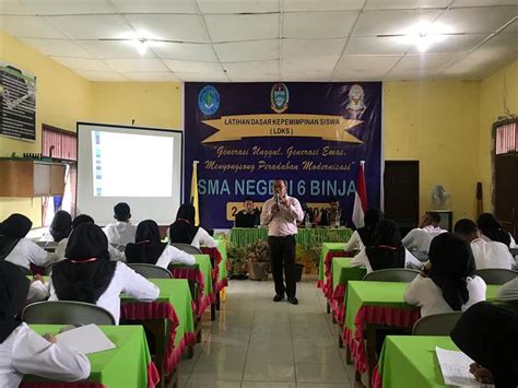 Latihan Dasar Kepemimpinan Siswa LDKS 2019 SMA Negeri 6 Binjai