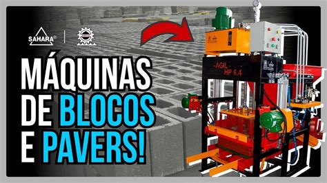 M Quina De Blocos E Pavimenta O Pavers De Concreto Gil Hp