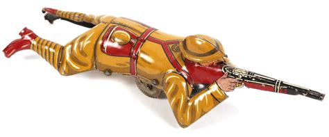 Marx Toy Company Sparkling Soldier Tin Toy