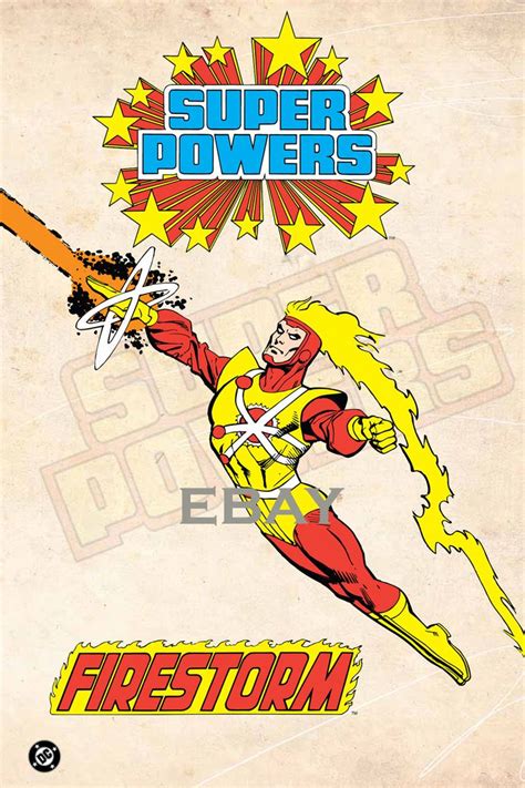 1988 Super Powers Firestorm Model Art Justice League • 1784 Comic