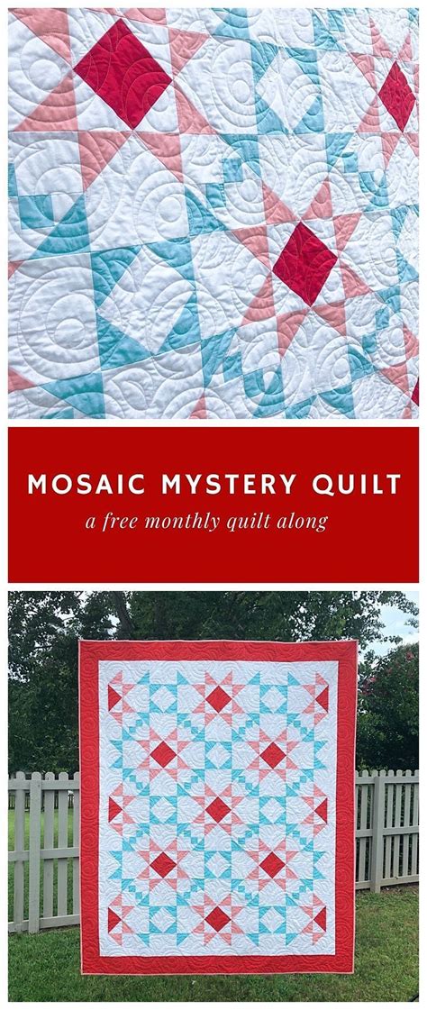 Mosaic Mystery Quilt Digital Pattern Mystery Quilt Quilts Pdf