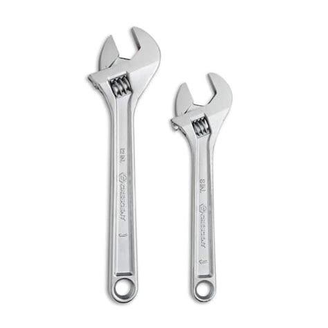 Crescent 8 In And 12 In Chrome Adjustable Wrench Set 2 Piece