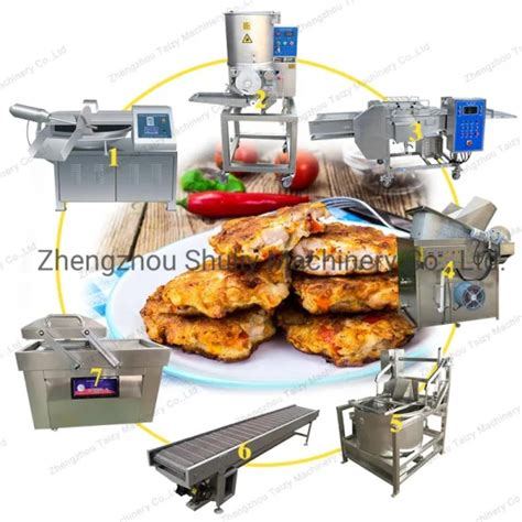 Full Automatic Burger Patty Forming Battering Breading Freezer