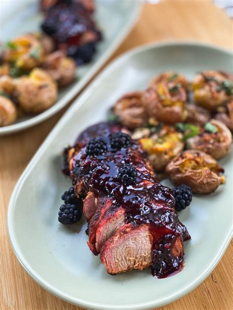 Smoked Pork Tenderloin With Blackberry Hoisin Sauce Stephreeds Smoked Pork Smoked Pork