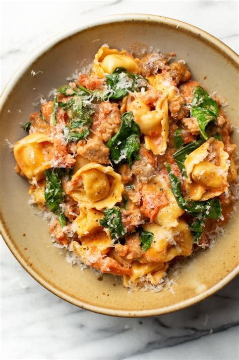 One Pan Tortellini With Sausage Salt Lavender