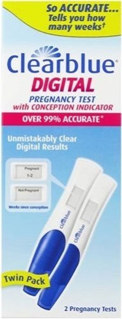 Clearblue Digital Pregnancy Test With Conception Indicator 2 Pack