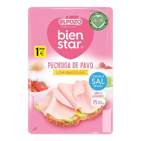 ElPozo Pechuga De Pavo En Finas Lonchas El Pozo Bienstar 85 G