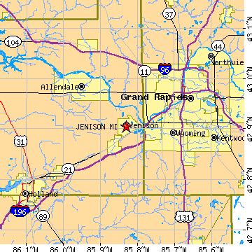 Jenison, Michigan (MI) ~ population data, races, housing & economy